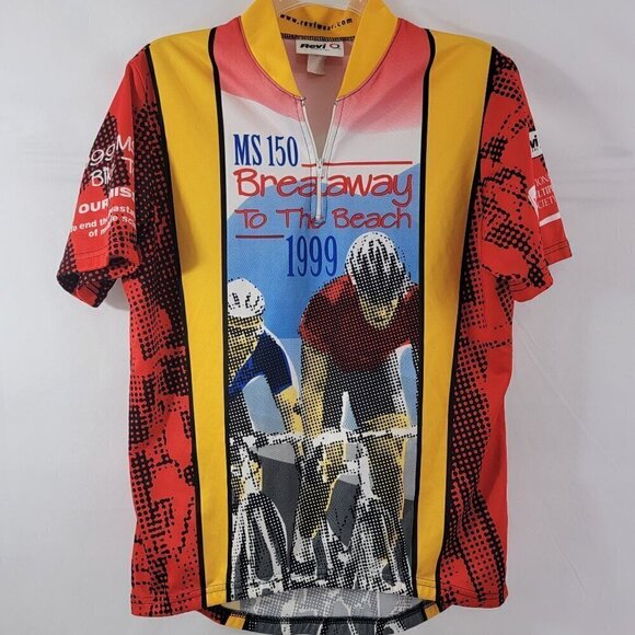 Revi Breakaway To The Beach MS 150 Men’s Cycling Jersey - Size Large - USA Made - Picture 14 of 16
